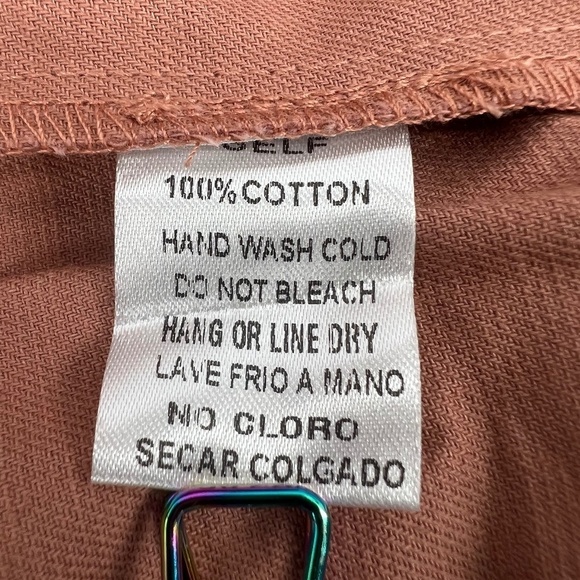 NWT Roolee Orange Button Up Short Sleeve Mini Dress Size 3 XL Women’s - Picture 10 of 10